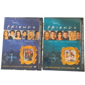Friends DVD Lot Bundle Best Of Season 1 And Season 3 Top 5 Episodes Lot Of 2 New